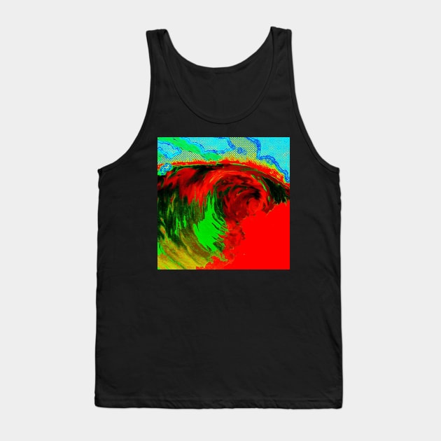 Hawaiian monster wave Tank Top by ericbear36